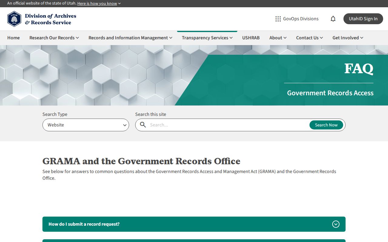 Spanish Fork residents directory GRAMA request source