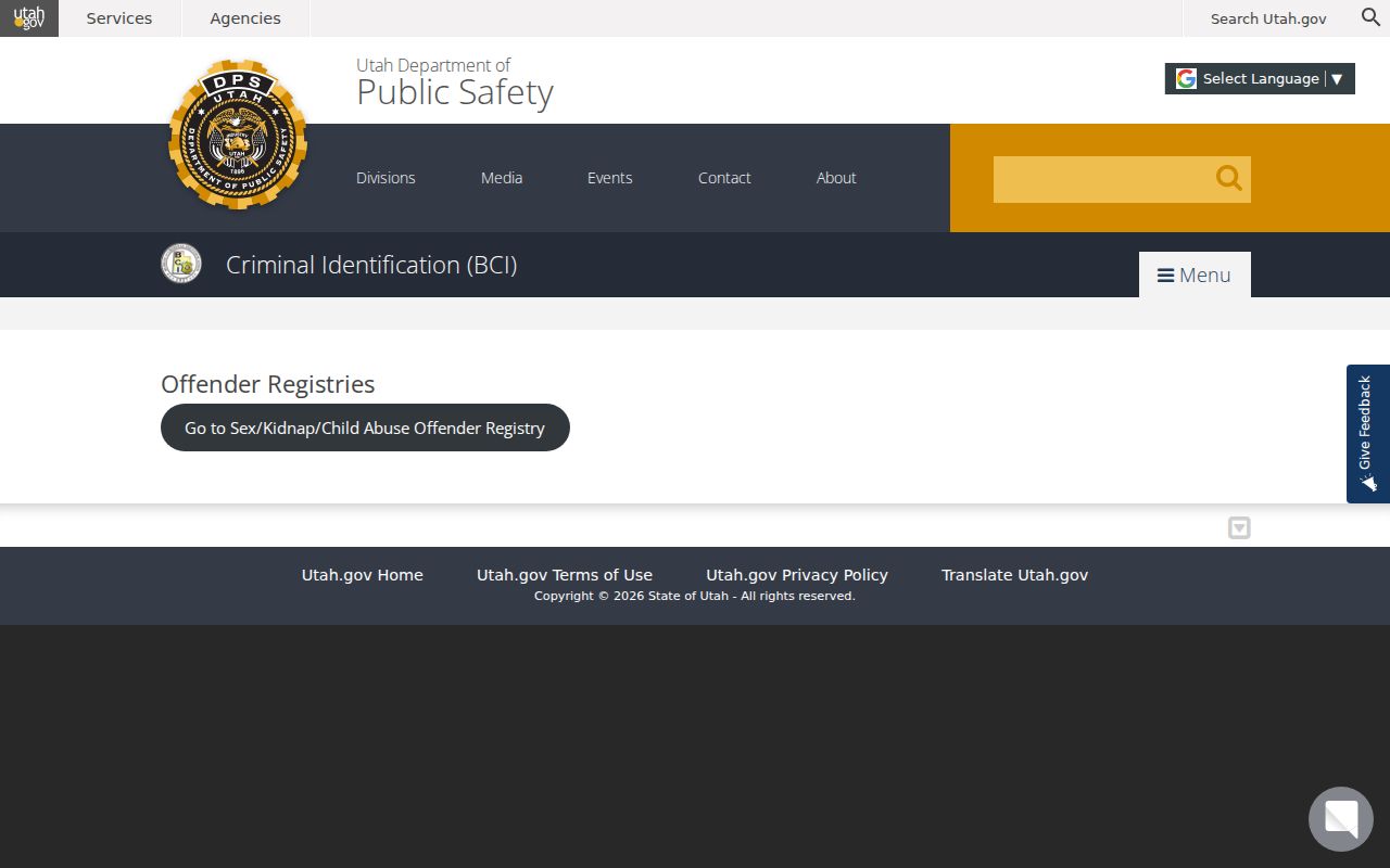 Spanish Fork resident lookup protected registry information