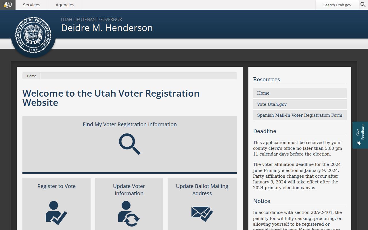Spanish Fork resident lookup voter record search