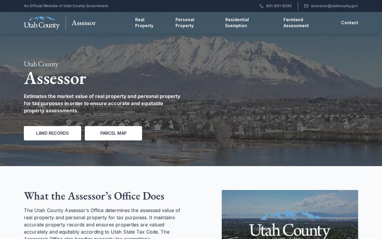 Spanish Fork street directory assessor property search