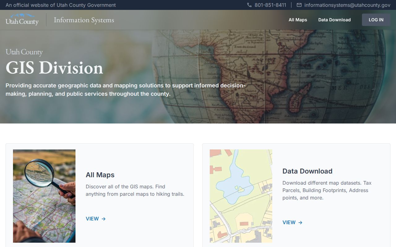 Spanish Fork street directory GIS data tools